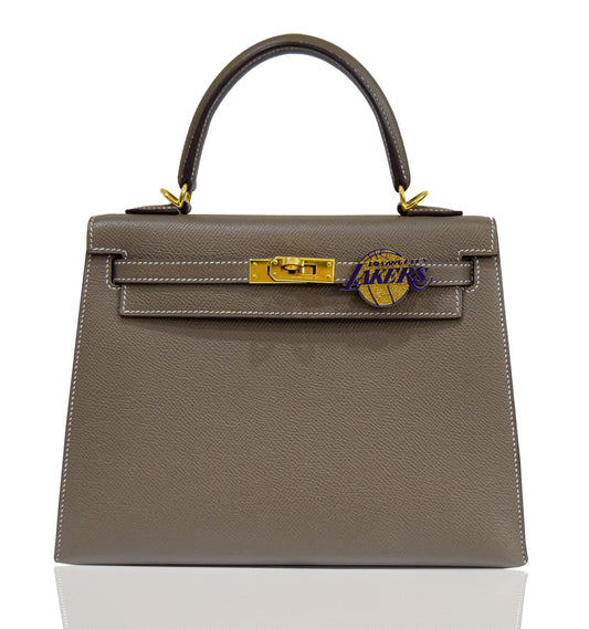 Gray handbag with Lakers logo on a white background, collection-preview