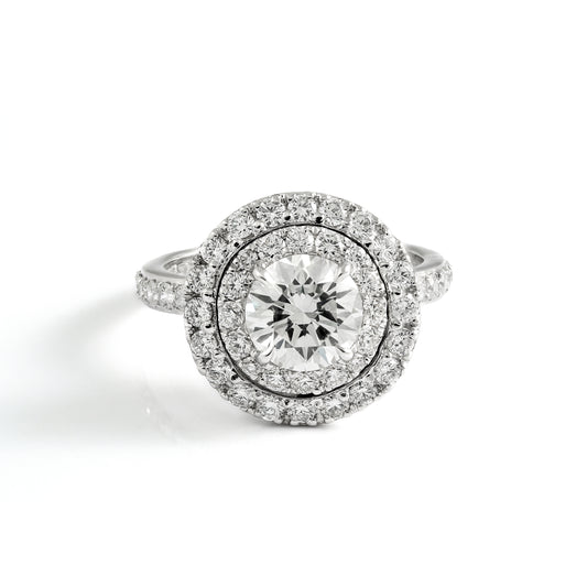 Round Solitaire Diamond Ring by Ashna Mehta