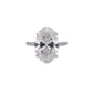 Oval Solitaire Diamond Ring by Ashna Mehta
