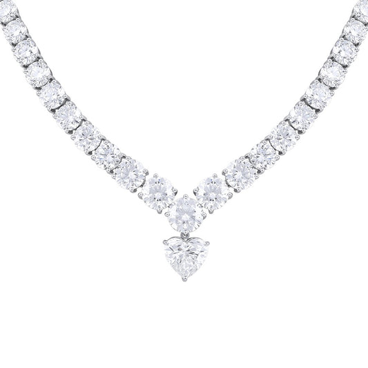 Diamond Drop Necklace by Ashna Mehta