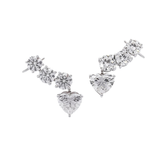 Diamond Drop Earrings by Ashna Mehta