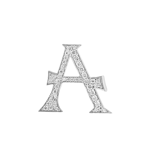 Alphabet 'A' Bag Bijoux with Natural Diamonds