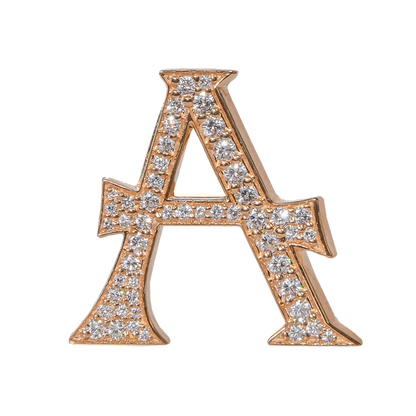 Alphabet 'A' Bag Bijoux with Natural Diamonds