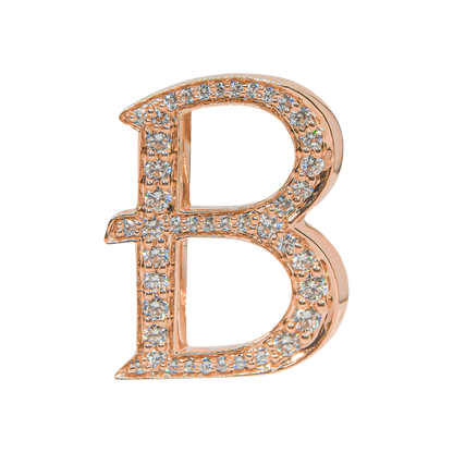Alphabet 'B' Bag Bijoux with Natural Diamonds