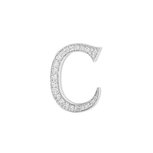 Alphabet 'C' Bag Bijoux with Natural Diamonds