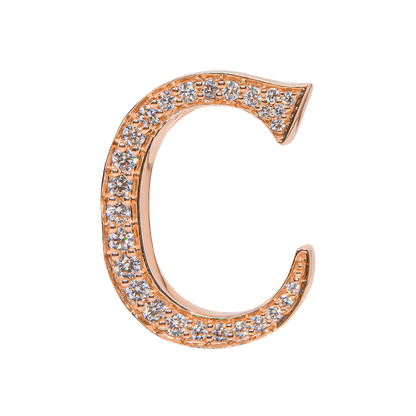 Alphabet 'C' Bag Bijoux with Natural Diamonds