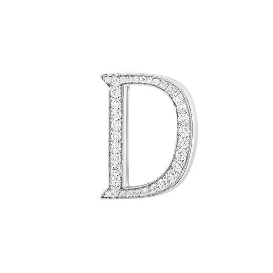 Alphabet 'D' Bag Bijoux with Natural Diamonds