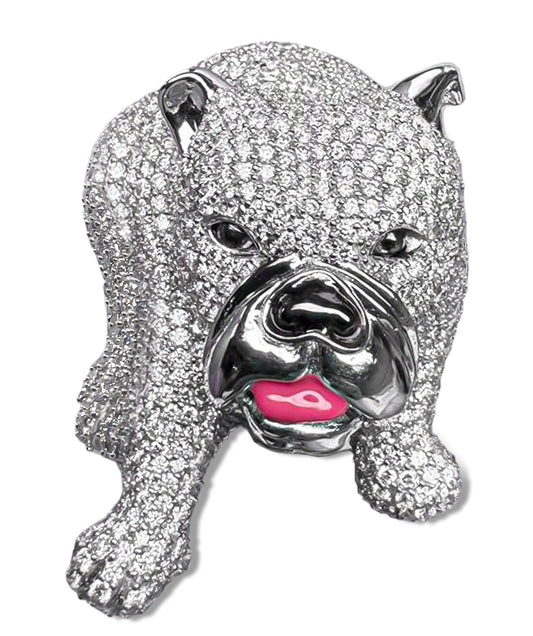 Dog Customized Bag Bijoux with Natural Diamonds