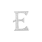 Alphabet 'E' Bag Bijoux with Natural Diamonds