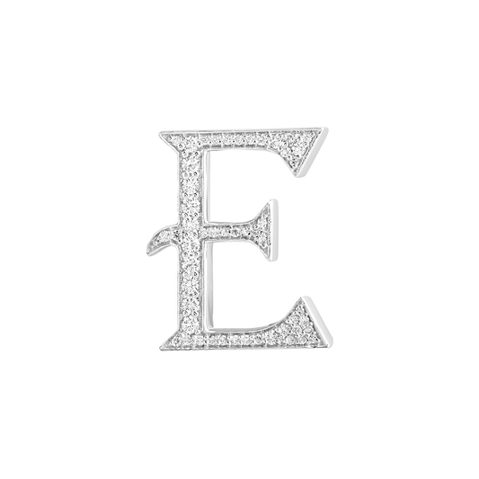 Alphabet 'E' Bag Bijoux with Natural Diamonds
