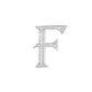 Alphabet 'F' Bag Bijoux with Natural Diamonds