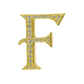 Alphabet 'F' Bag Bijoux with Natural Diamonds