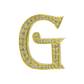 Alphabet 'G' Bag Bijoux with Natural Diamonds