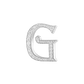 Alphabet 'G' Bag Bijoux with Natural Diamonds