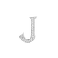Alphabet 'J' Bag Bijoux with Natural Diamonds