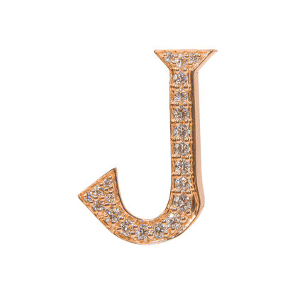 Alphabet 'J' Bag Bijoux with Natural Diamonds