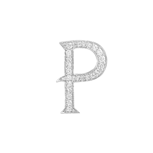 Alphabet 'P' Bag Bijoux with Natural Diamonds