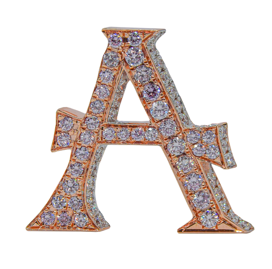 Alphabet Customized Pink Diamond Bag Bijoux