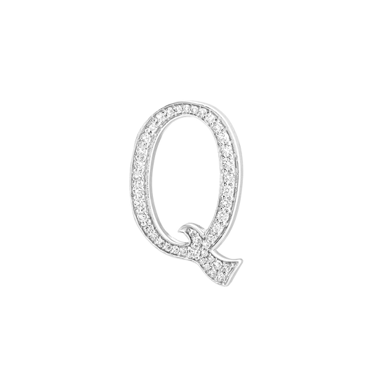 Alphabet 'Q' Bag Bijoux with Natural Diamonds