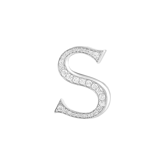 Alphabet 'S' Bag Bijoux with Natural Diamonds