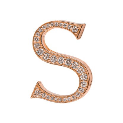 Alphabet 'S' Bag Bijoux with Natural Diamonds