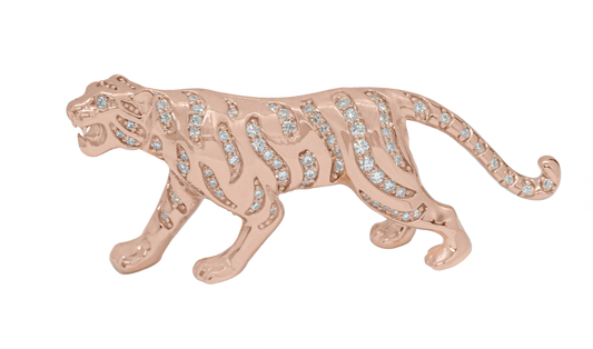 Tiger Rose Gold Customized Bag Bijoux