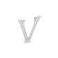 Alphabet 'V' Bag Bijoux with Natural Diamonds
