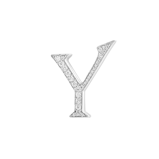Alphabet 'Y' Bag Bijoux with Natural Diamonds