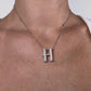 Alphabet 'H' Bag Bijoux with Natural Diamonds