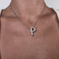 Alphabet 'P' Bag Bijoux with Natural Diamonds